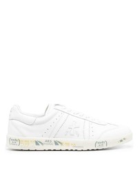 Baskets basses en cuir blanches Premiata