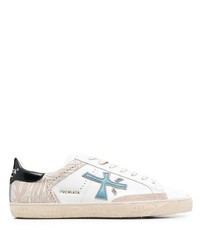 Baskets basses en cuir blanches Premiata