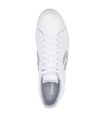 Baskets basses en cuir blanches Converse