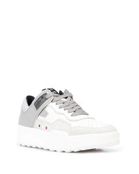 Baskets basses en cuir blanches Moncler