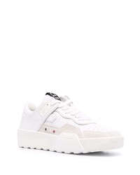 Baskets basses en cuir blanches Moncler