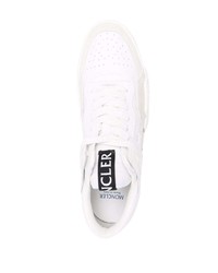 Baskets basses en cuir blanches Moncler