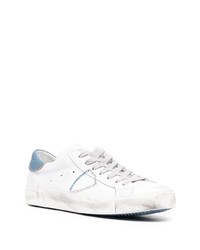 Baskets basses en cuir blanches Philippe Model Paris