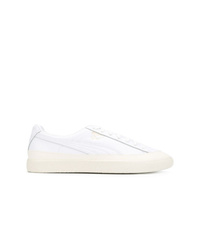 Baskets basses en cuir blanches Puma