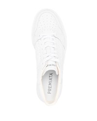 Baskets basses en cuir blanches Premiata