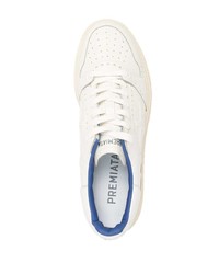 Baskets basses en cuir blanches Premiata