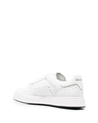 Baskets basses en cuir blanches Premiata