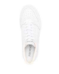 Baskets basses en cuir blanches Premiata