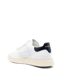 Baskets basses en cuir blanches Premiata