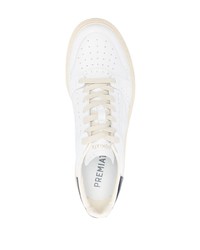 Baskets basses en cuir blanches Premiata