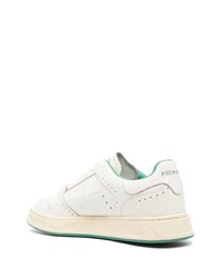 Baskets basses en cuir blanches Premiata