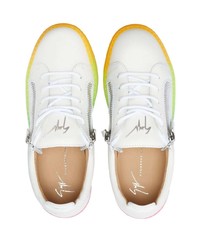 Baskets basses en cuir blanches Giuseppe Zanotti