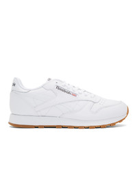 Baskets basses en cuir blanches Reebok Classics