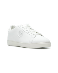 Baskets basses en cuir blanches Philipp Plein