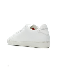 Baskets basses en cuir blanches Philipp Plein