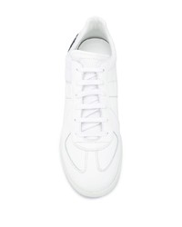 Baskets basses en cuir blanches Maison Margiela