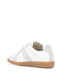 Baskets basses en cuir blanches Maison Margiela