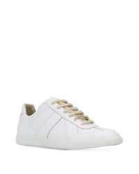 Baskets basses en cuir blanches Maison Margiela