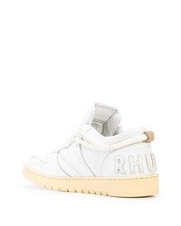 Baskets basses en cuir blanches Rhude