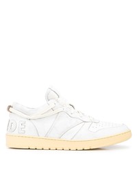 Baskets basses en cuir blanches Rhude