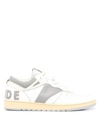 Baskets basses en cuir blanches Rhude