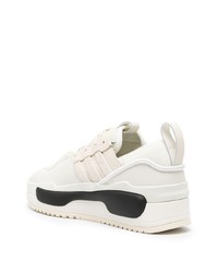 Baskets basses en cuir blanches Y-3