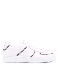 Baskets basses en cuir blanches Roberto Cavalli