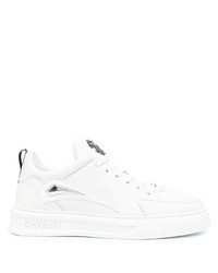 Baskets basses en cuir blanches Roberto Cavalli