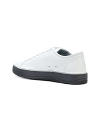 Baskets basses en cuir blanches Lanvin