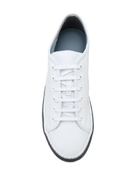 Baskets basses en cuir blanches Lanvin