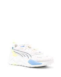 Baskets basses en cuir blanches Puma