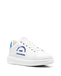 Baskets basses en cuir blanches Karl Lagerfeld