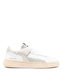 Baskets basses en cuir blanches RUN OF