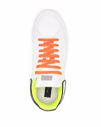 Baskets basses en cuir blanches Philipp Plein