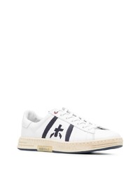 Baskets basses en cuir blanches Premiata