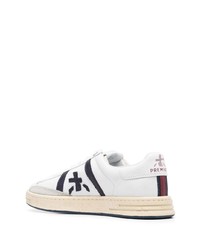 Baskets basses en cuir blanches Premiata