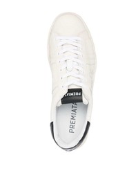 Baskets basses en cuir blanches Premiata