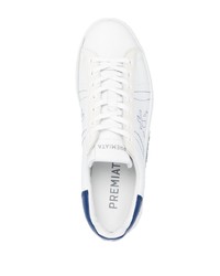 Baskets basses en cuir blanches Premiata