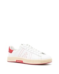 Baskets basses en cuir blanches Premiata