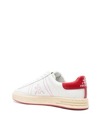 Baskets basses en cuir blanches Premiata