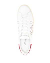 Baskets basses en cuir blanches Premiata