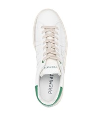 Baskets basses en cuir blanches Premiata