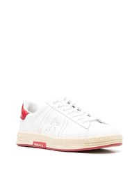 Baskets basses en cuir blanches Premiata