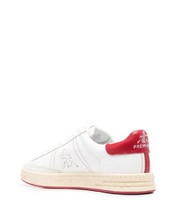 Baskets basses en cuir blanches Premiata