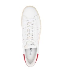 Baskets basses en cuir blanches Premiata