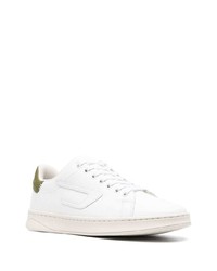 Baskets basses en cuir blanches Diesel