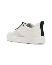 Baskets basses en cuir blanches Diesel