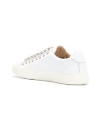 Baskets basses en cuir blanches Diesel