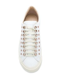 Baskets basses en cuir blanches Diesel