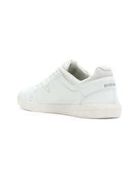 Baskets basses en cuir blanches Diesel